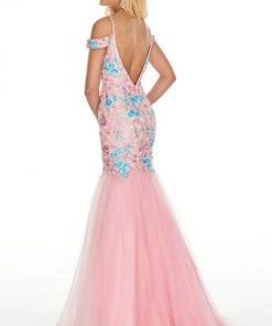 Rachel Allan Prom - 7001 Embroidered Off-Shoulder Mermaid Dress