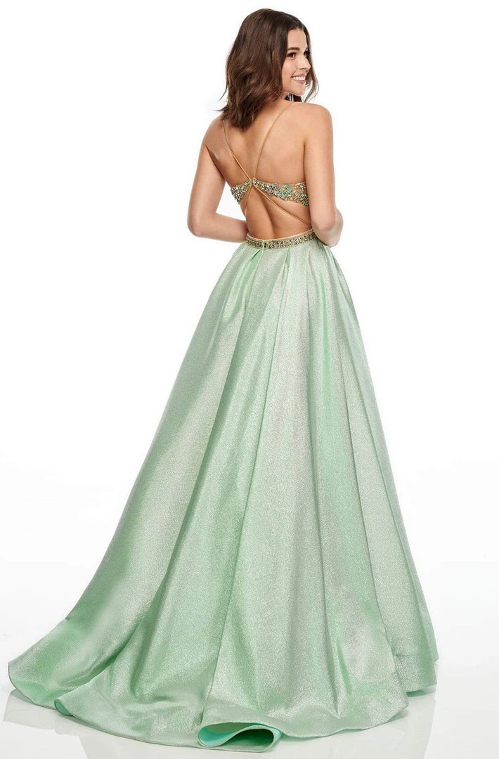 Rachel Allan Prom - 7002 Bead-Embellished Bodice Sleek A-Line Gown Formal Gowns 4 Rachel Allan Prom - 7002 Bead-Embellished Bodice Sleek A-Line Gown Formal Gowns