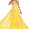 Formal Gowns Rachel Allan Prom - 7018 Beaded V-Neck Chiffon A-Line Dress 1 Formal Gowns Rachel Allan Prom - 7018 Beaded V-Neck Chiffon A-Line Dress