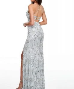 Rachel Allan Prom - 7056 Sexy Sweetheart Bejeweled Sheath Dress Formal Gowns