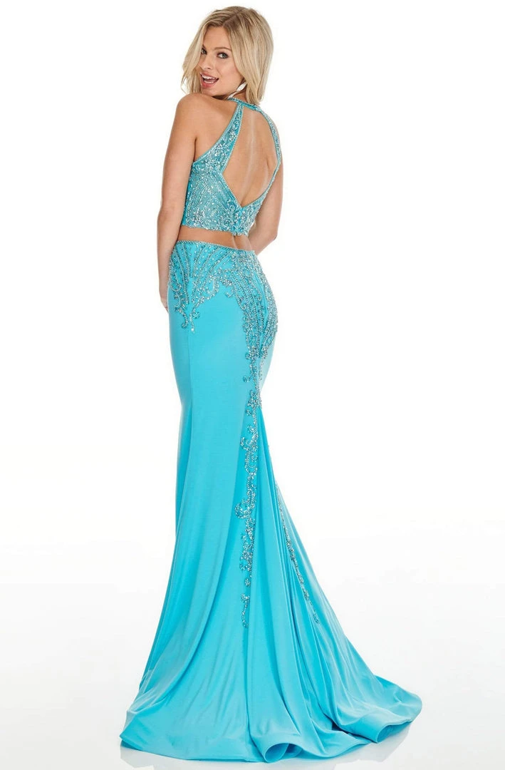 Formal Gowns Rachel Allan Prom - 7064 Two Piece Halter Mermaid Dress 4 Formal Gowns Rachel Allan Prom - 7064 Two Piece Halter Mermaid Dress