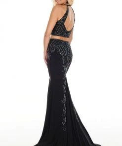 Formal Gowns Rachel Allan Prom - 7064 Two Piece Halter Mermaid Dress 11 Formal Gowns Rachel Allan Prom - 7064 Two Piece Halter Mermaid Dress