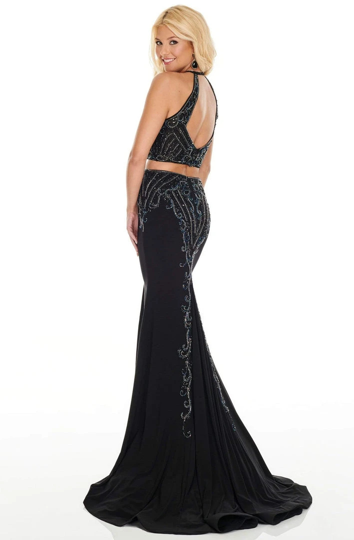 Formal Gowns Rachel Allan Prom - 7064 Two Piece Halter Mermaid Dress 6 Formal Gowns Rachel Allan Prom - 7064 Two Piece Halter Mermaid Dress