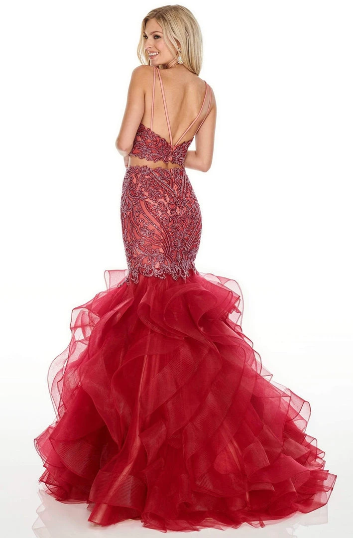 Formal Gowns Rachel Allan Prom - 7083 Two Piece Beaded Tulle Mermaid Dress 5 Formal Gowns Rachel Allan Prom - 7083 Two Piece Beaded Tulle Mermaid Dress