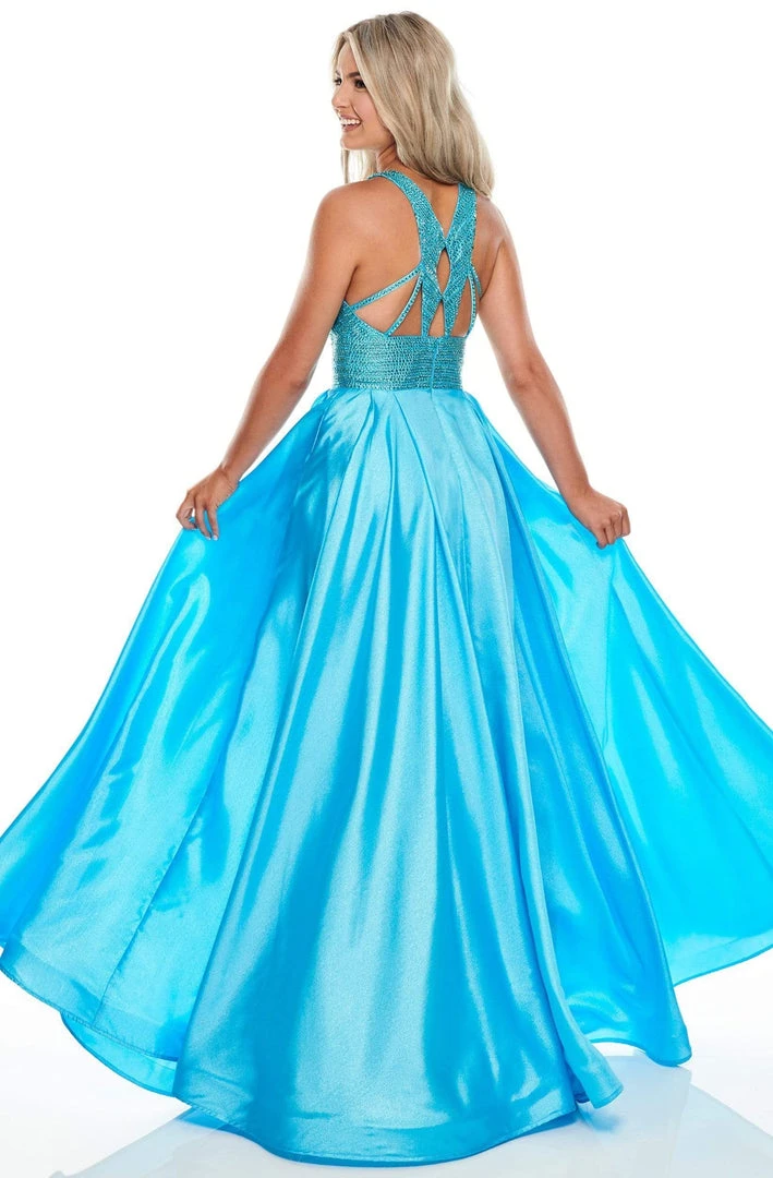 Rachel Allan Prom - 7116 Beaded Halter Organza A-Line Dress 5 Rachel Allan Prom - 7116 Beaded Halter Organza A-Line Dress