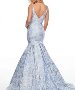 Rachel Allan Prom - 7158 Sweetheart Metallic Trumpet Dress Formal Gowns