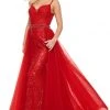 Formal Gowns Rachel Allan Prom - 7162 Sweetheart Sequin And Lace A-Line Dress