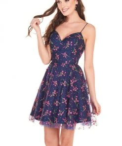 Rachel Allan Shorts - 4026 Sweetheart Embroidered A-Line Mini Dress 8 Rachel Allan Shorts - 4026 Sweetheart Embroidered A-Line Mini Dress