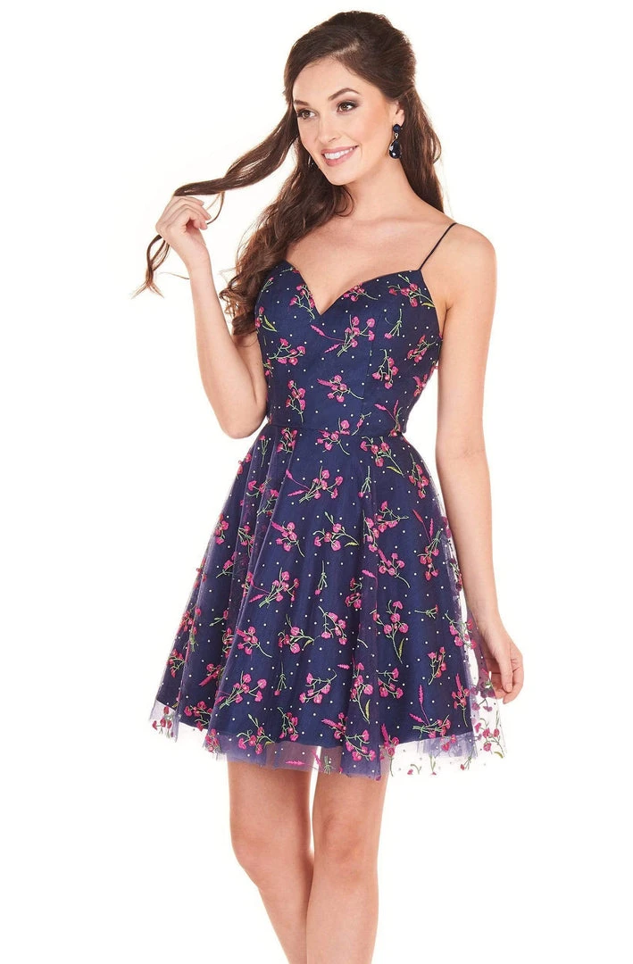 Rachel Allan Shorts - 4026 Sweetheart Embroidered A-Line Mini Dress 5 Rachel Allan Shorts - 4026 Sweetheart Embroidered A-Line Mini Dress