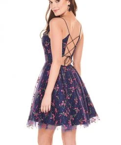Rachel Allan Shorts - 4026 Sweetheart Embroidered A-Line Mini Dress 9 Rachel Allan Shorts - 4026 Sweetheart Embroidered A-Line Mini Dress