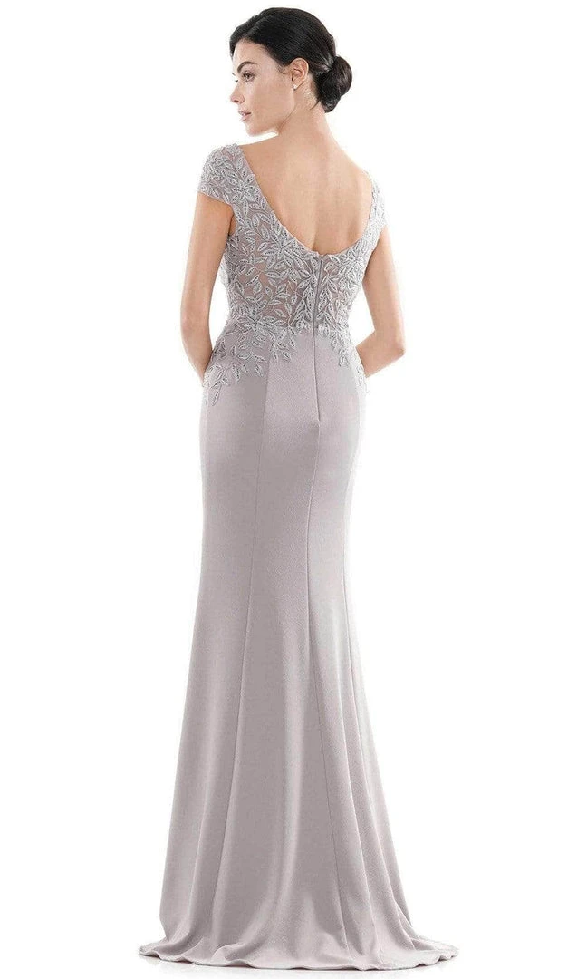 Rina Di Montella - Embroidered Faille Sheath Dress RD2718 - 1 Pc Light Mauve In Size 10 Available Formal Gowns 4 Rina Di Montella - Embroidered Faille Sheath Dress RD2718 - 1 Pc Light Mauve In Size 10 Available Formal Gowns