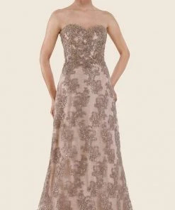 Formal Gowns Rina Di Montella - RD2627 Strapless Lace Sweetheart A-line Gown