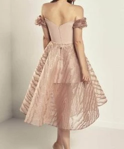 Cocktail Dresses Rozallini - Off Shoulder Cocktail Dress RSB9605 - 1 Pc Black In Size 2 Available