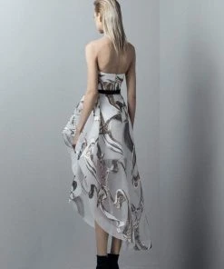 Saiid Kobeisy - 3356 Sequined Asymmetrical High Low Gown