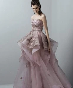 Saiid Kobeisy - 3368 Embellished Illusion Jewel Ballgown Formal Gowns