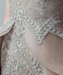 Saiid Kobeisy - 3375 Lace Illusion Bateau Dress With Overskirt Formal Gowns 7 Saiid Kobeisy - 3375 Lace Illusion Bateau Dress With Overskirt Formal Gowns