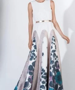 Saiid Kobeisy - 3415 Sleeveless Jewel A-Line Evening Dress