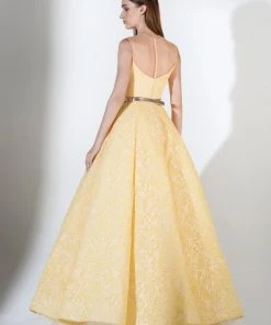 Formal Gowns Saiid Kobeisy - 3439 Strapless Illusion Sweetheart Top A-line Gown