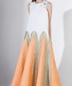 Saiid Kobeisy - 3443 Loose Fitting Brocade Long Formal Dress Formal Gowns