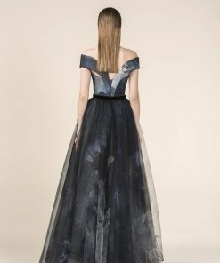 Saiid Kobeisy - RE3569 Off-Shoulder Pleated A-Line Gown 5 Saiid Kobeisy - RE3569 Off-Shoulder Pleated A-Line Gown