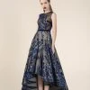 Saiid Kobeisy - RE3572 Floral Embroidered A-Line High Low Gown Formal Gowns 2 Saiid Kobeisy - RE3572 Floral Embroidered A-Line High Low Gown Formal Gowns