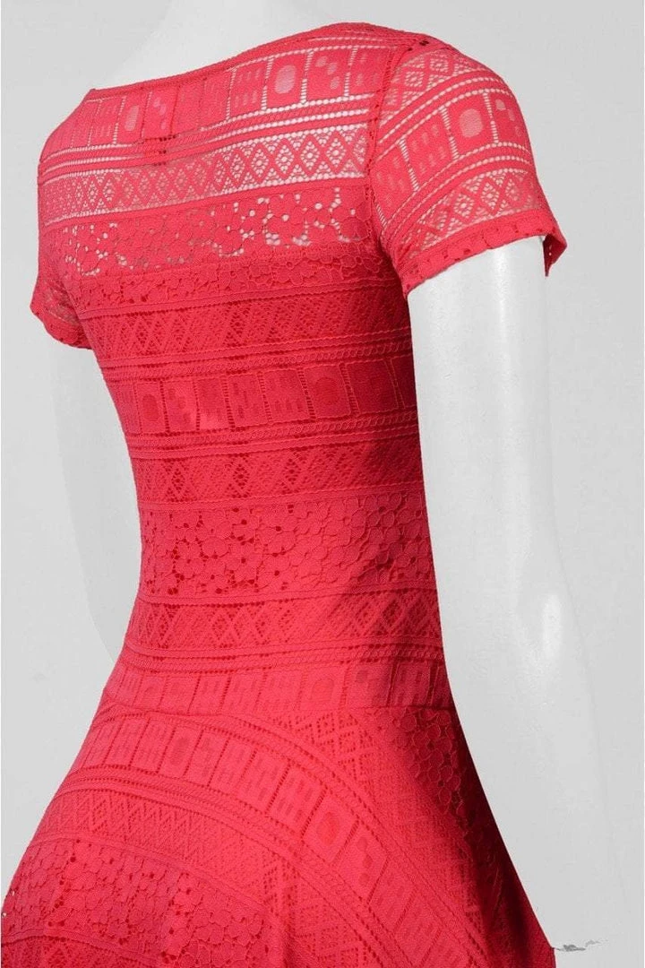 Cocktail Dresses Sangria - ADAOP1ACT Lace Illusion Bateau A-line Dress 4 Cocktail Dresses Sangria - ADAOP1ACT Lace Illusion Bateau A-line Dress