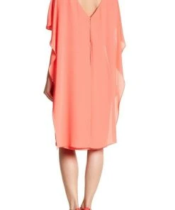 Sangria - SALU492 Chiffon Bateau Column Dress Cocktail Dresses
