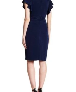 Sangria - SWIF987 Embellished Flutter Sleeve Dress Cocktail Dresses 6 Sangria - SWIF987 Embellished Flutter Sleeve Dress Cocktail Dresses