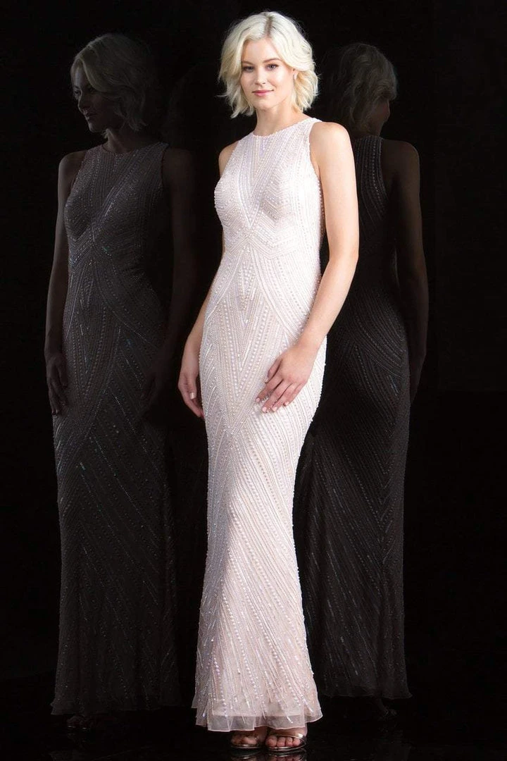 Formal Gowns Scala - 48783 Sequin Jewel Sheath Dress 3 Formal Gowns Scala - 48783 Sequin Jewel Sheath Dress