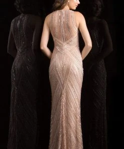 Formal Gowns Scala - 48783 Sequin Jewel Sheath Dress 13 Formal Gowns Scala - 48783 Sequin Jewel Sheath Dress