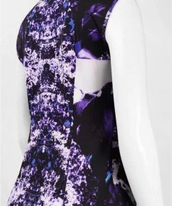 Spense - 13156 Cap Sleeve Scuba Printed Dress Cocktail Dresses 13 Spense - 13156 Cap Sleeve Scuba Printed Dress Cocktail Dresses