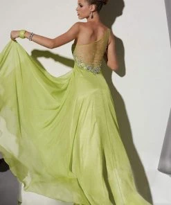 Studio 17 - 12442 One Shoulder Pleated Empire Dress Formal Gowns