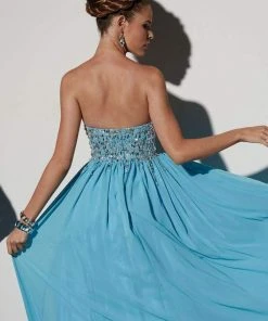 Studio 17 - 12452 Sparkling Strapless Sweetheart Chiffon Long Gown Formal Gowns