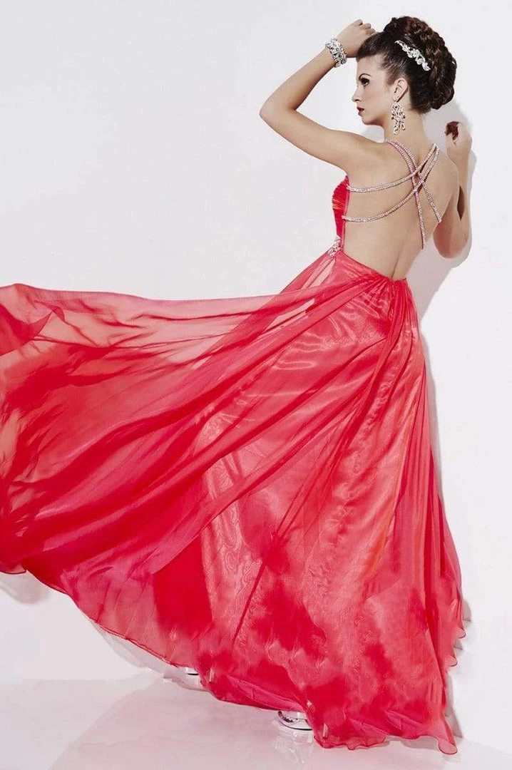 Studio 17 - 12500 Finely-Ruched Empire Iridescent Chiffon A-Line Gown 4 Studio 17 - 12500 Finely-Ruched Empire Iridescent Chiffon A-Line Gown