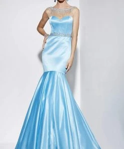 Formal Gowns Studio 17 - 12542 Illusion Bateau Mermaid Dress