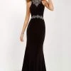 Studio 17 - 12669 Multi-Colored Beaded Halter Jersey Sheath Dress Formal Gowns