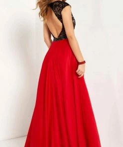 Studio 17 - 12699 Sequined Lace Illusion Jewel Satin A-line Gown Formal Gowns