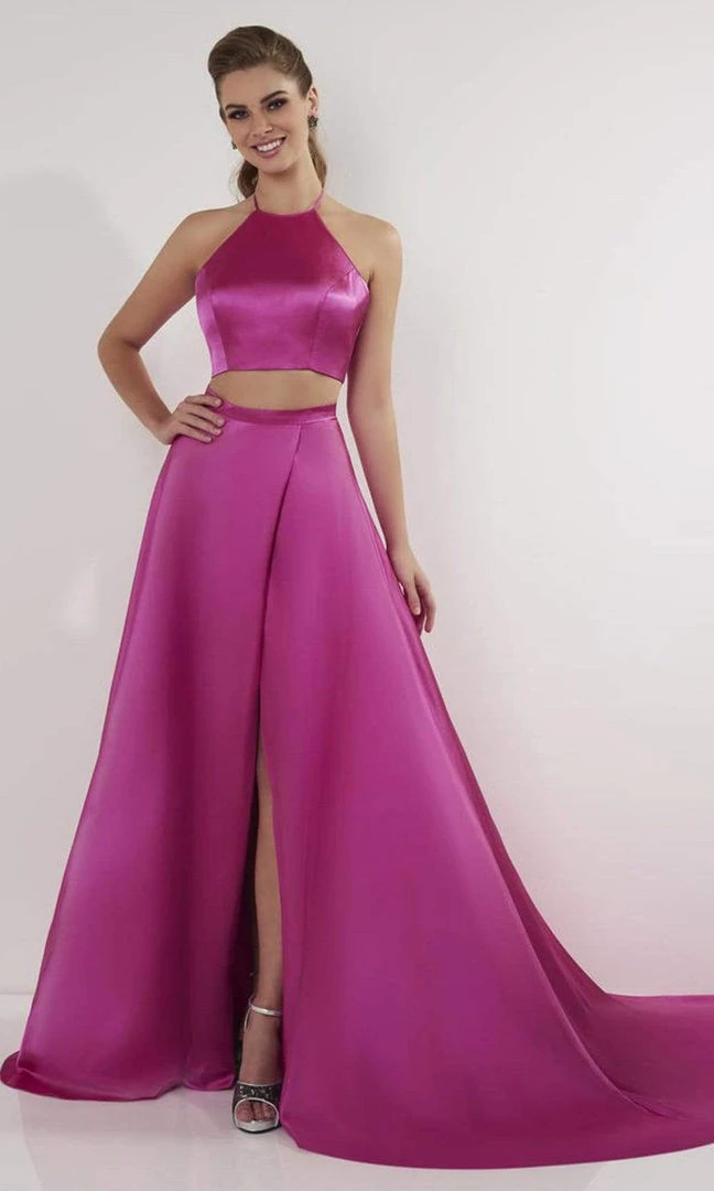 Studio 17 - 12705 Two-Piece Halter Croptop A-Line Gown Formal Gowns 6 Studio 17 - 12705 Two-Piece Halter Croptop A-Line Gown Formal Gowns
