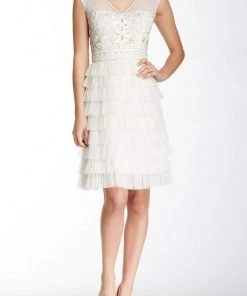 Sue Wong - Beaded Layered Ruffle Short Dress W4230S