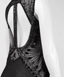 Sue Wong - Bejeweled Bateau Neck A-line Dress N5338