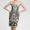 Sue Wong - C3307 Strapless Embroidered Cocktail Dress