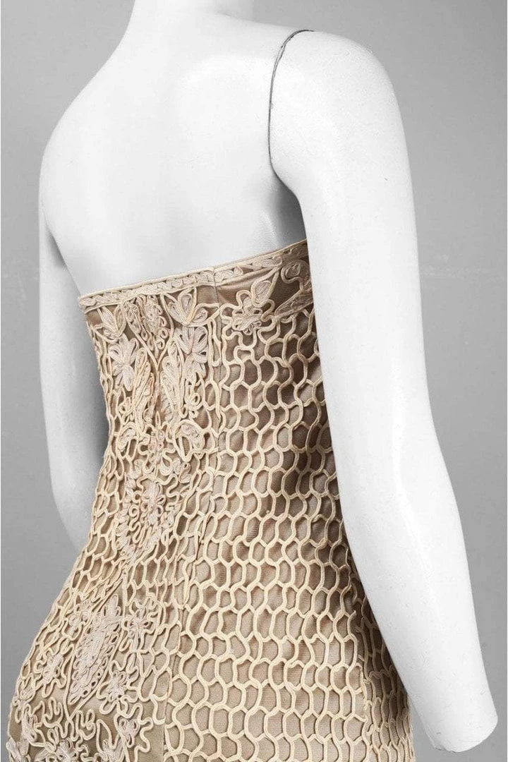 Sue Wong - C3307 Strapless Embroidered Cocktail Dress 4 Sue Wong - C3307 Strapless Embroidered Cocktail Dress