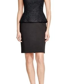 Sue Wong Cap Sleeve Bateau Neck Cocktail Dress In Black N16104 - 1 Pc Black In Size 10 Available