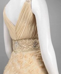 Cocktail Dresses Sue Wong - Embellished V-Neck Column Dress N4172