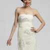 Sue Wong - N3206 Strapless Straight Neck Fitted Dress 2 Sue Wong - N3206 Strapless Straight Neck Fitted Dress