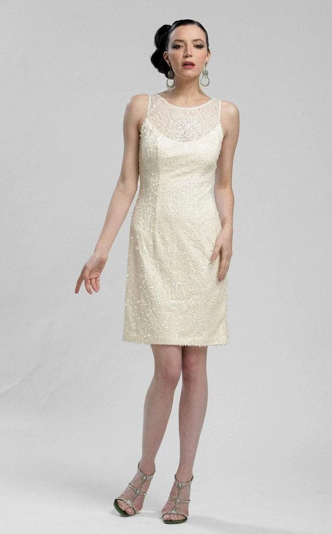 Sue Wong - N3211 Sleeveless Jewel Illusion Sequined Sheath Dress 5 Sue Wong - N3211 Sleeveless Jewel Illusion Sequined Sheath Dress