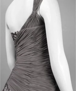 Sue Wong - N3330 One Shoulder Sequined Sheath Dress