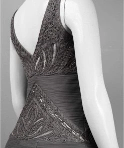 Sue Wong - N3368 Ruched V-neck Column Dress