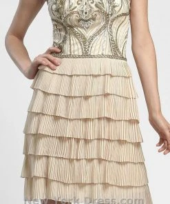 Sue Wong - N4100 Sleeveless Tiered Ruffle Cocktail Dress Cocktail Dresses