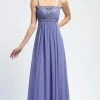 Sue Wong - N4219 Beaded A-line Dress - 1 Pc Periwinkle In Size 2 Available Formal Gowns